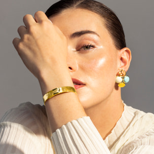 Pendientes acabado en oro amarillo de 18k