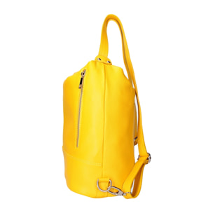 Borsa a spalla convertibile Anjelica - Vera pelle - 33.0 x 31.0 x 12.0 cm