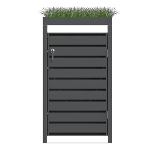 Abri cache poubelle 240L avec jardinière