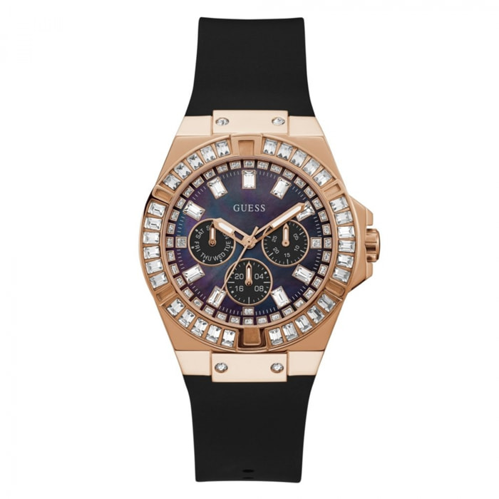 Reloj Guess GW0118L2 Mujer Analogico Cuarzo con Correa de Silicona