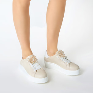 Sneakers donna beige