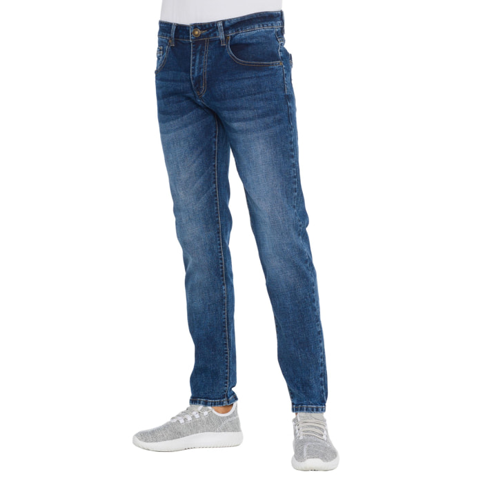 Pantalone Hot Buttered Eliot denim 5 tasche Blu