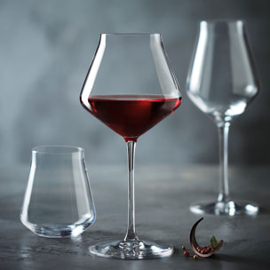 6 verres à pied cristallin 45cl