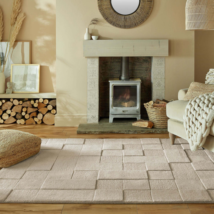 Tapis en laine moderne CHECKERBOARD