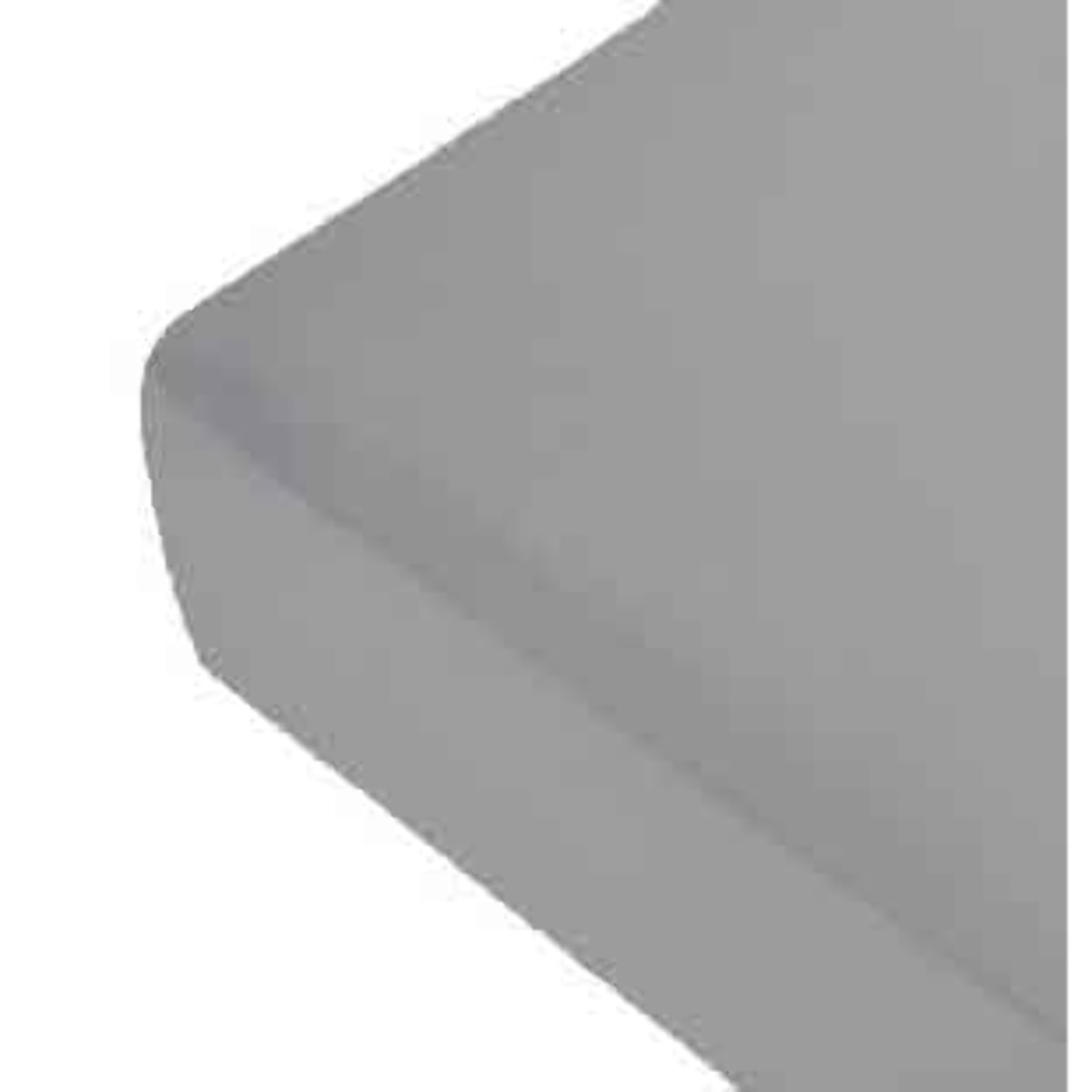 Drap housse uni en Lin - Gris clair