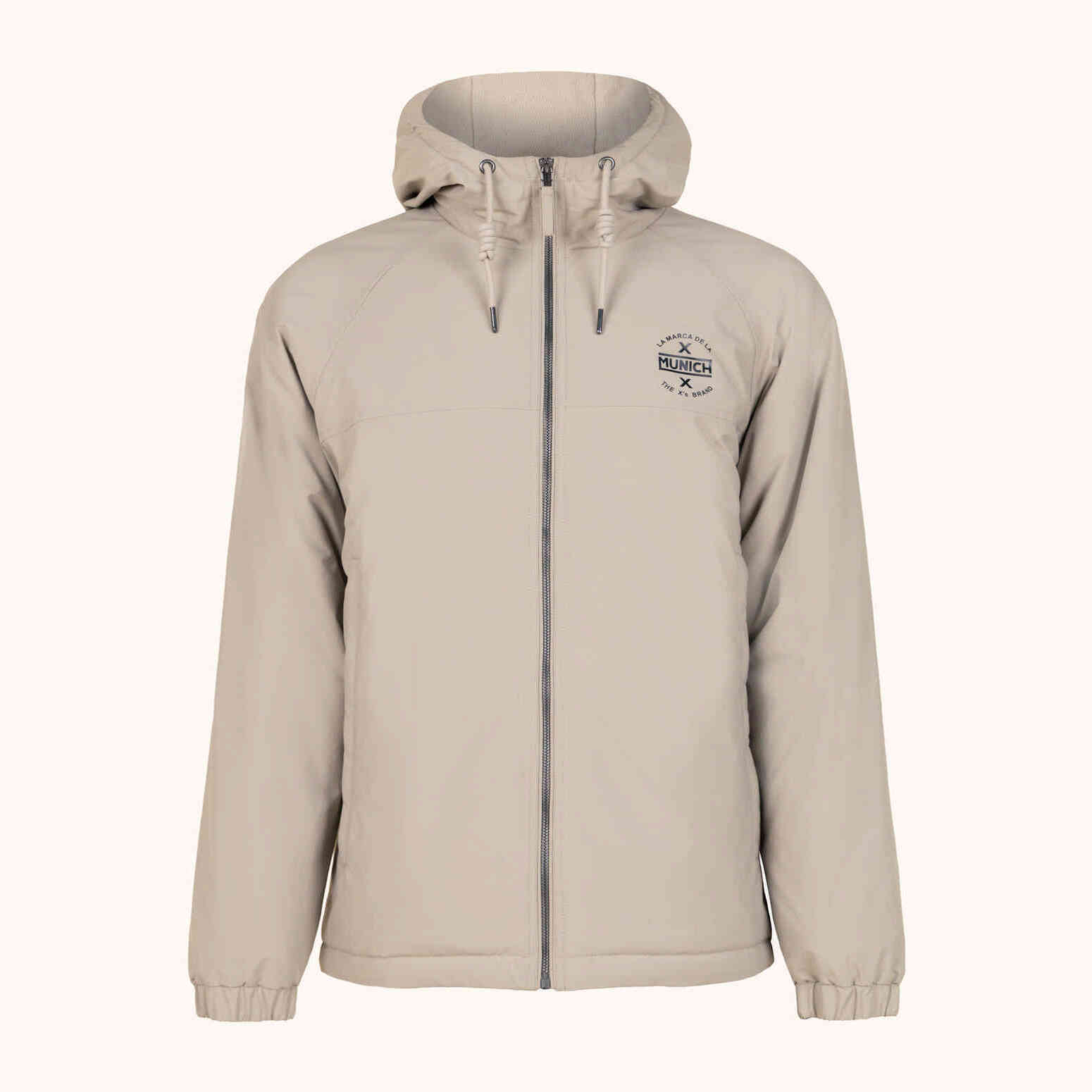 Chaqueta MUNICH lift casual de polyester camel.