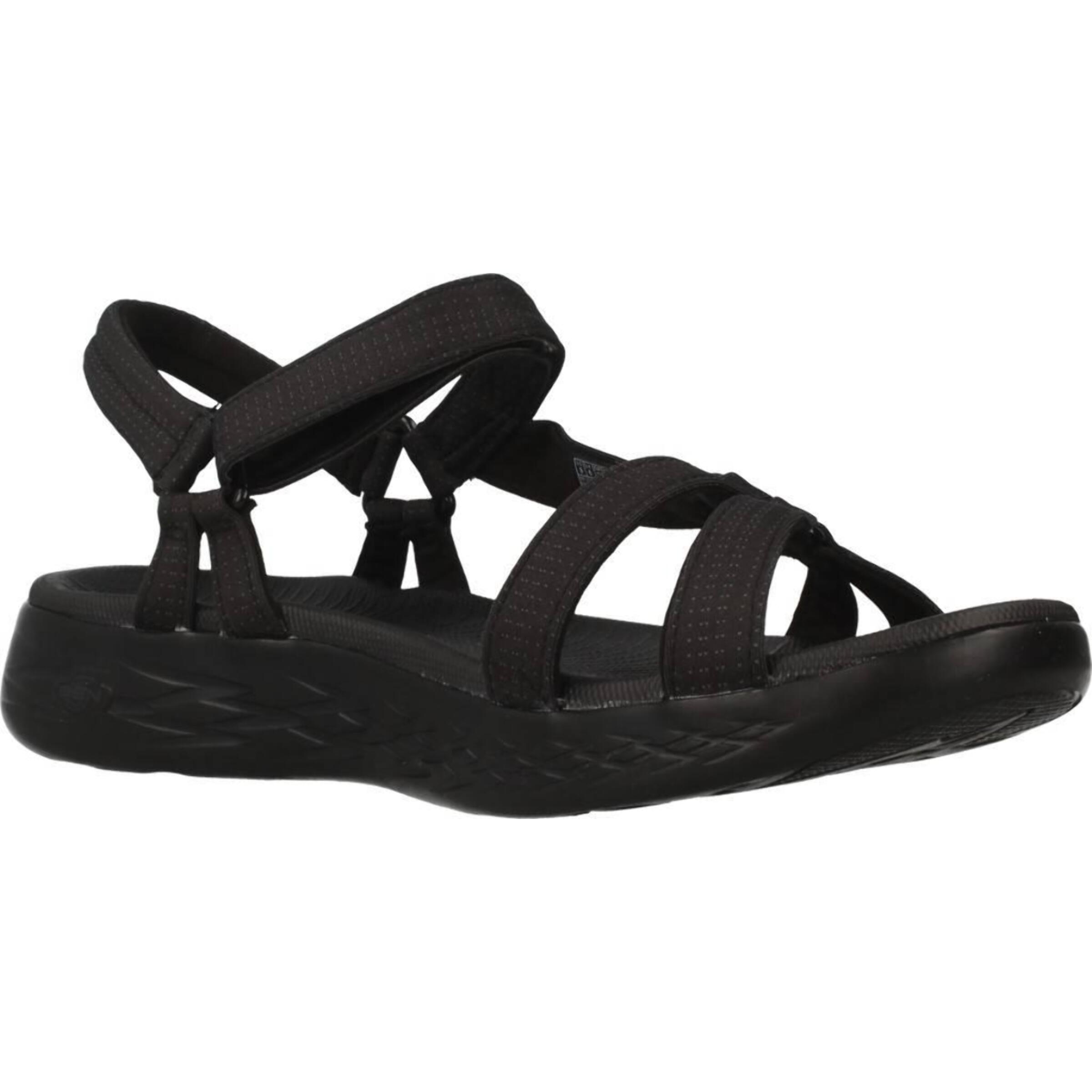 Sandalias Mujer On The Go 600 Brilliancy Negro