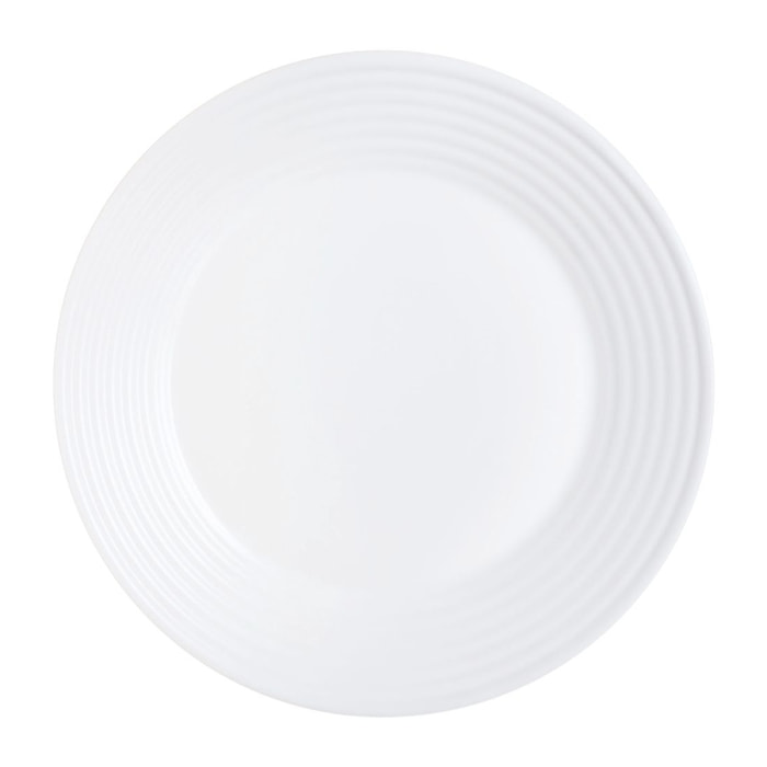 Assiette plate   Harena - Luminarc - en verre opale extra résistant