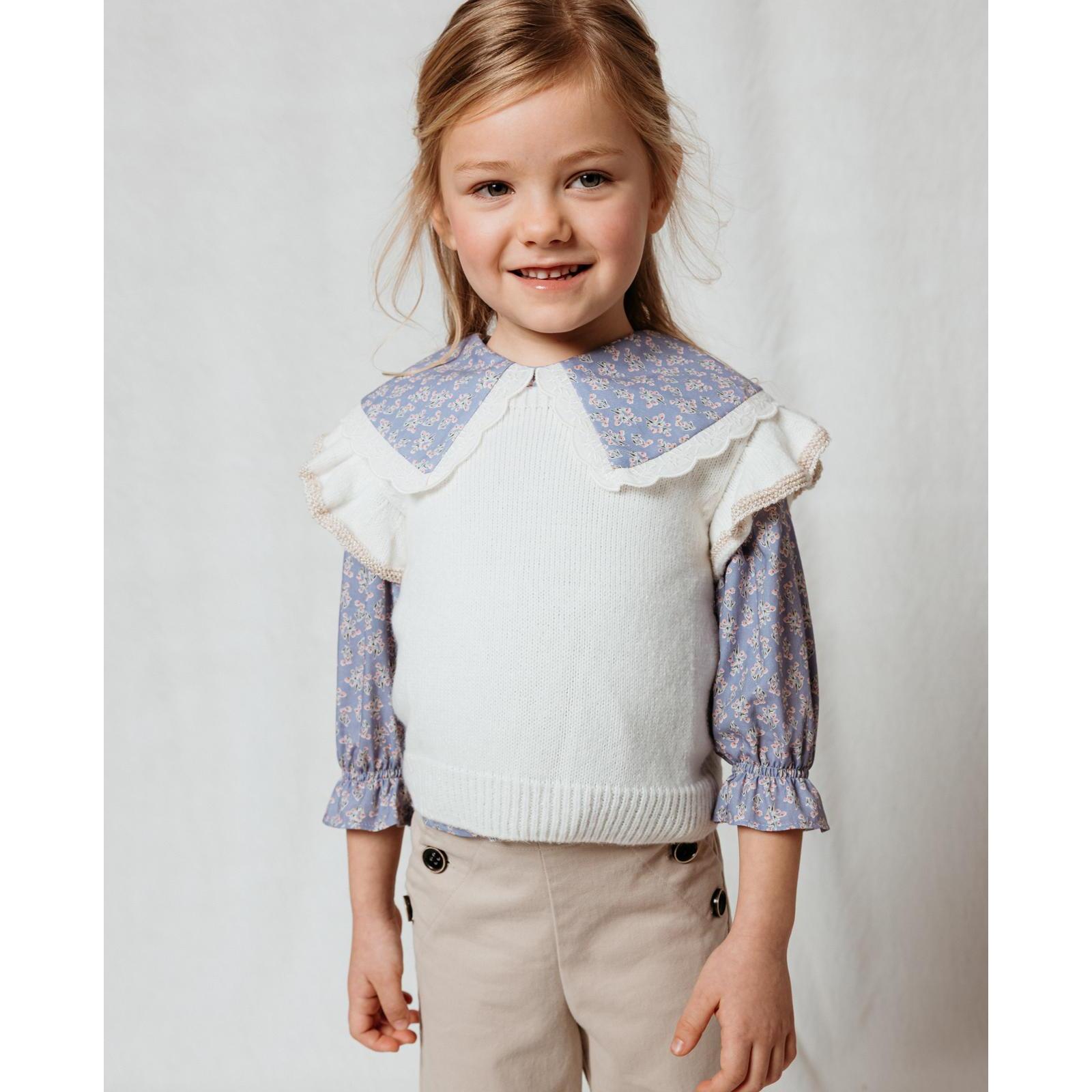Camisa Lila De Viella Estampada Floral