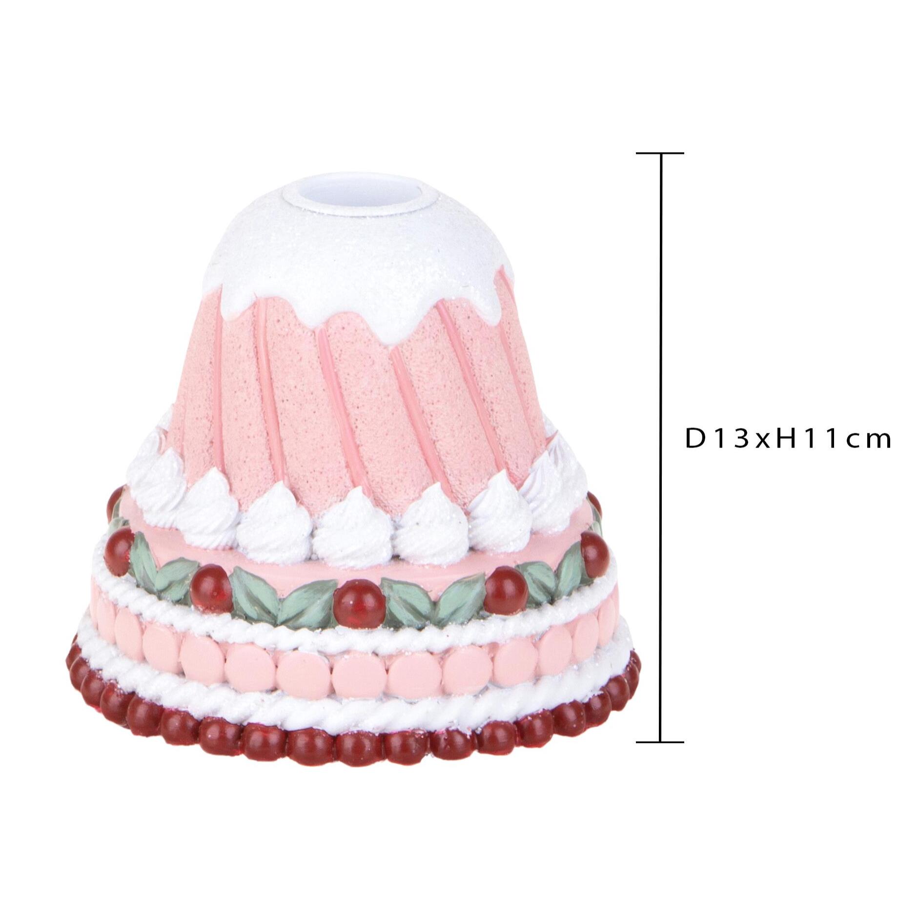 Portacandele torta - Pezzi 2 - 13xH11x13cm - Bianchi Dino SpA