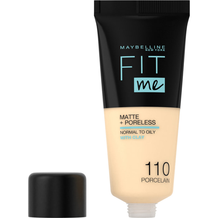 Maybelline New York Fit Me! Matte + Poreless Fond de teint 110 PORCELAINE 30 MLT