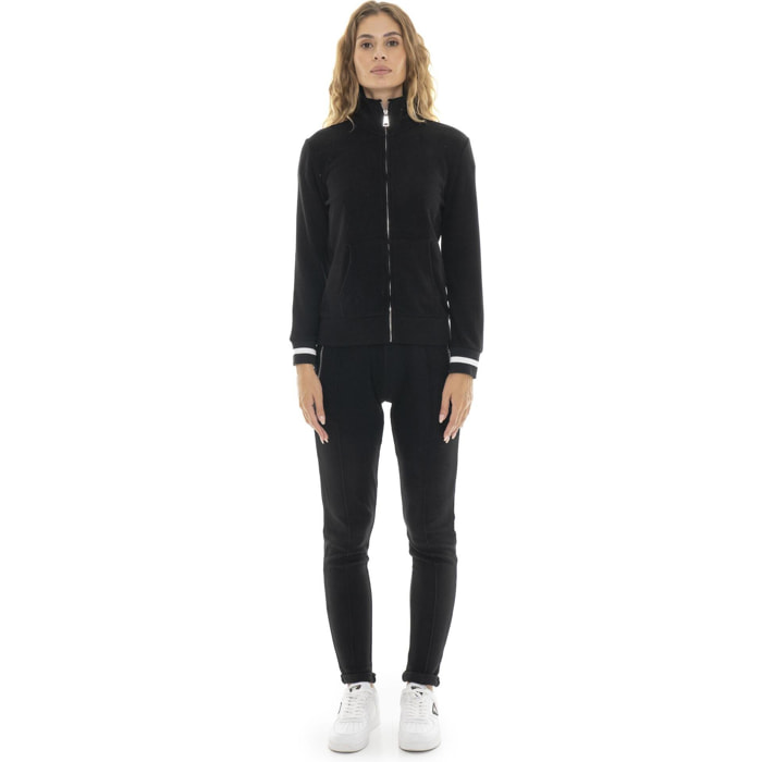 Chándal de invierno de mujer "Relaxed" con cuello y cremallera