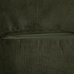 Coussin "LILOU" coton vert kaki 45x45cm