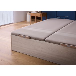 Sommier coffre SPACE UP 2 places|H 31 cm |confort ferme