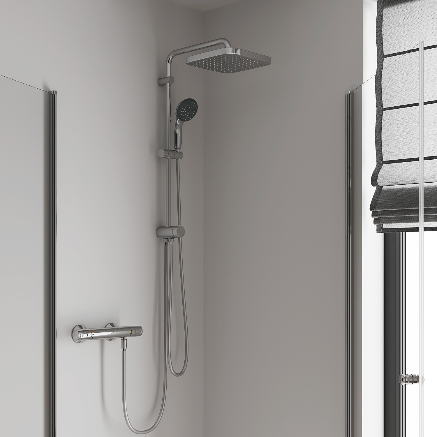 GROHE Vitalio Start System 250 Cube Colonne de douche avec inverseur manuel 26698000