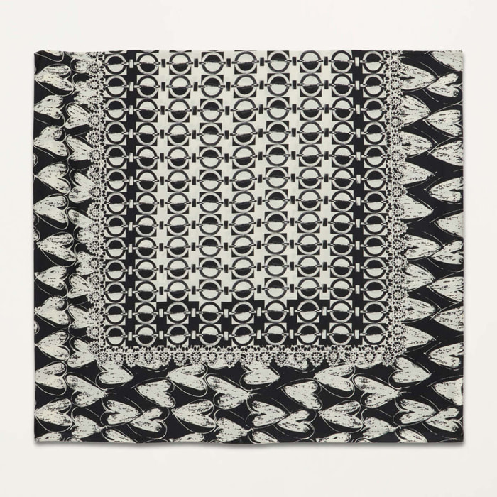 Oltre - Patterned scarf - Negro