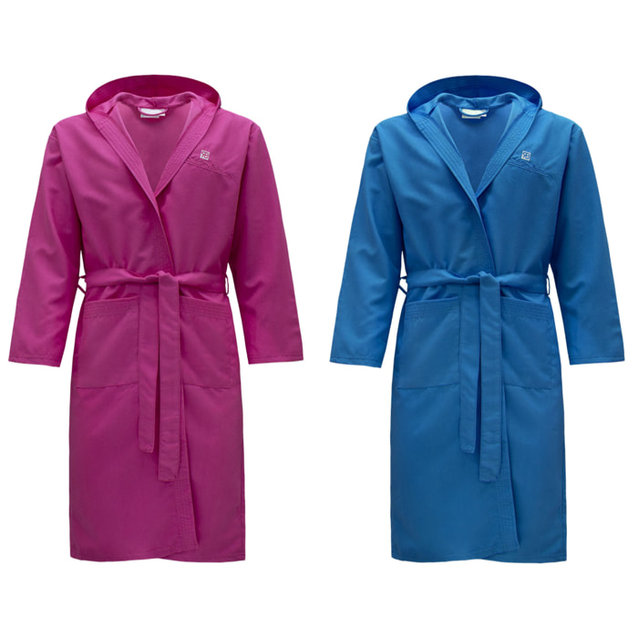 Accappatoio Microfibra Uomo Donna Renato Balestra, Ass (fucsia-royal)