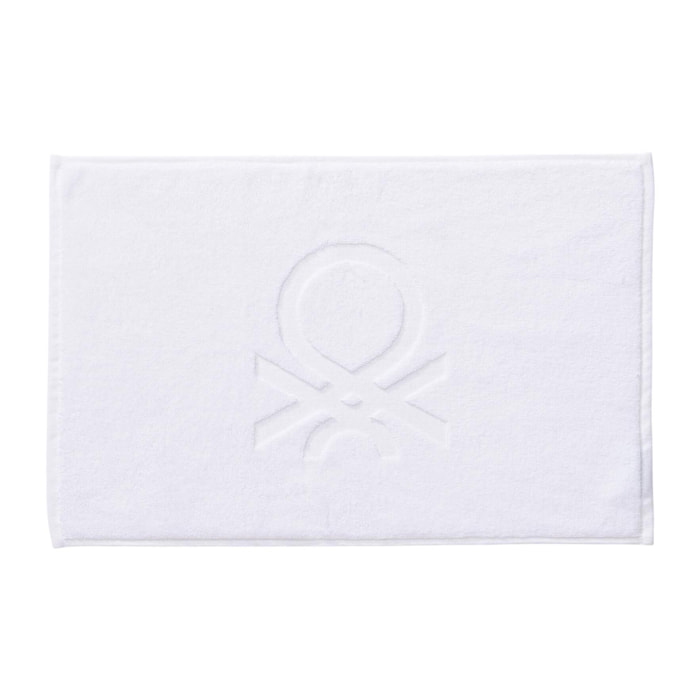 Alfombra de baño 40x60cm 750gsm 100% algodon blanco benetton