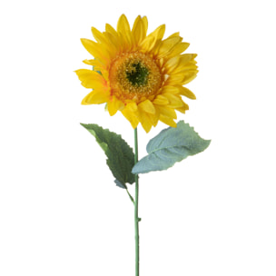 Girasole per 1 49 Cm - Pezzi 12 - 18X49X18cm - Colore: Giallo - Bianchi Dino - Fiori Artificiali