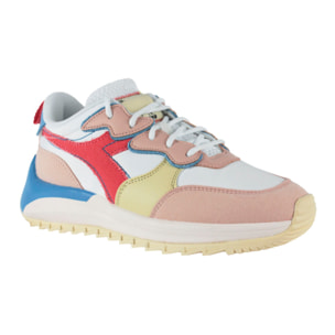 Zapatillas Sneaker para Mujer - DIADORA Jolly canvas wn 501.178305 01 C9868 White/Evening sand/Hot co