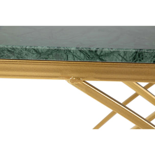 Consola Metal Mármol Verde 104x30x79 Cm