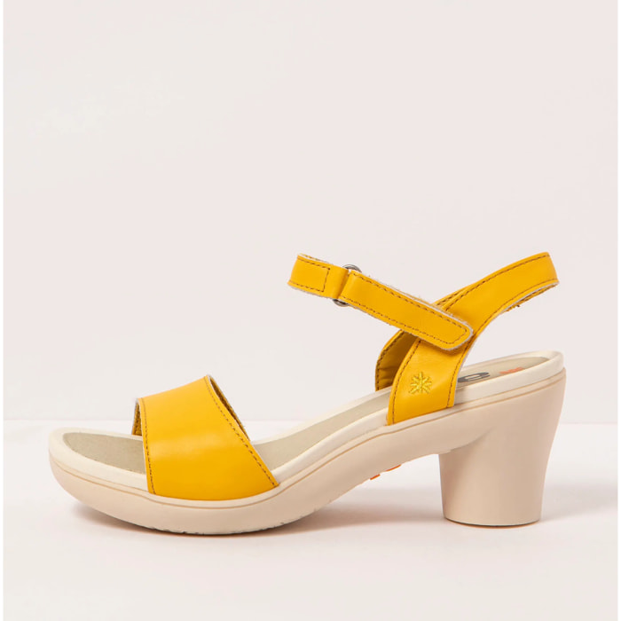 Sandalias con tacón 1475 NAPPA YELLOW/ ALFAMA color Yellow