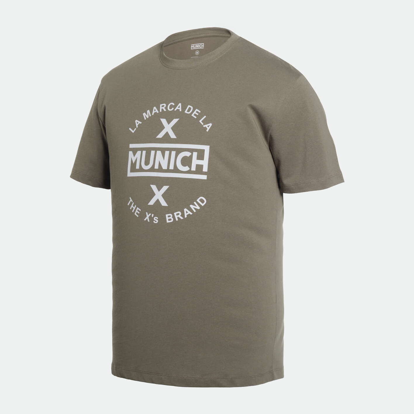 Camiseta MUNICH de algodón khaki