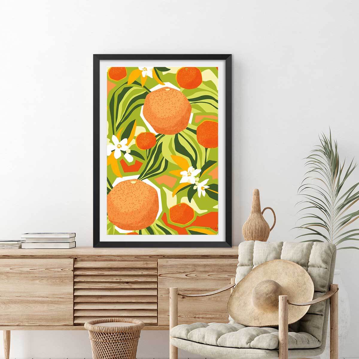 Poster bel oranger Affiche seule