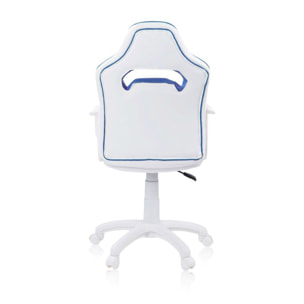 Silla gaming DRW Sticker Blanco Azul DRW