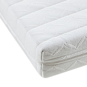 Matelas Egio, 12 cm, Latex Synthétique, Soutien Ferme, Déhoussable, Aération Optimale, Fabrication Française