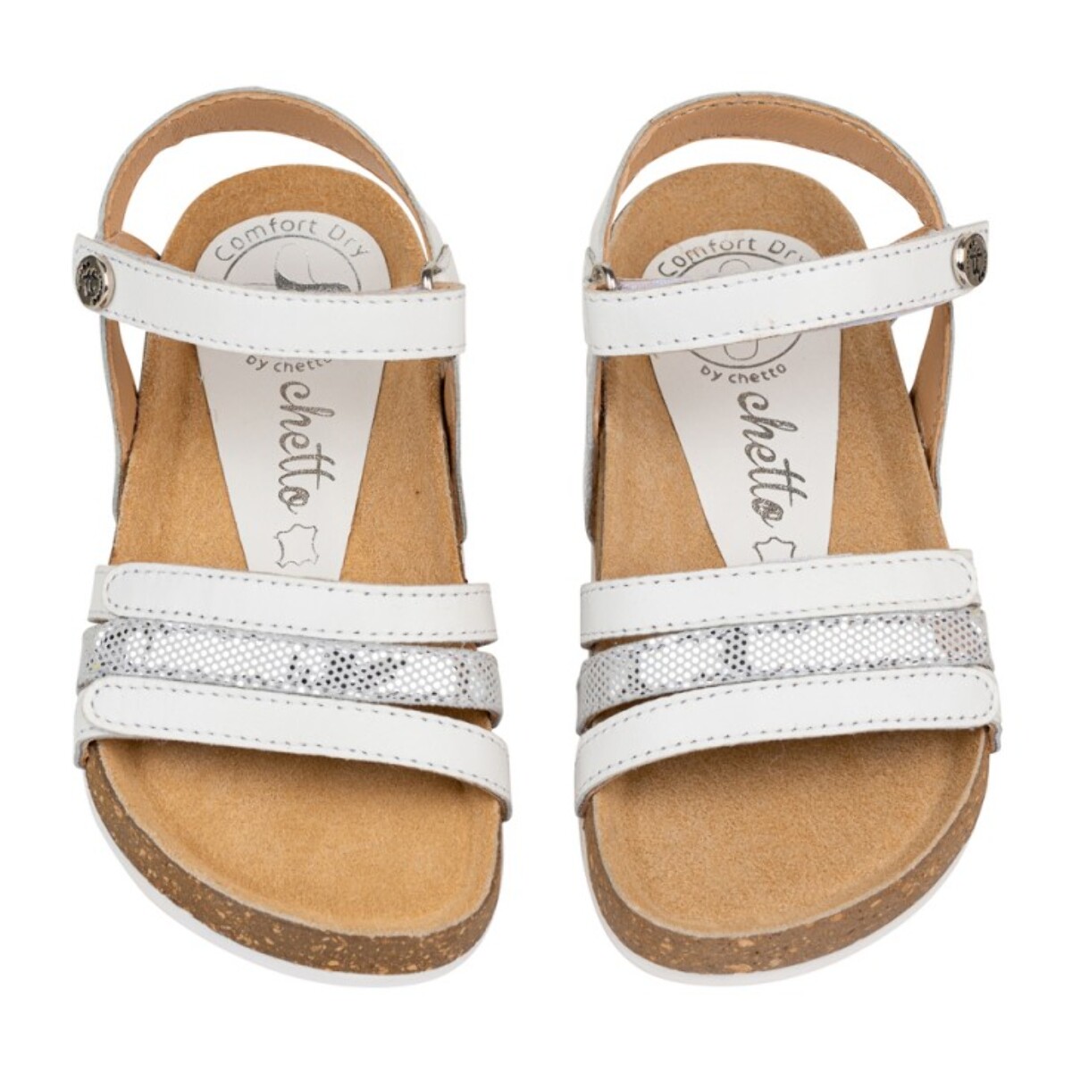 Sandalia Bios Piel  Cabra. Velcro/Tiras