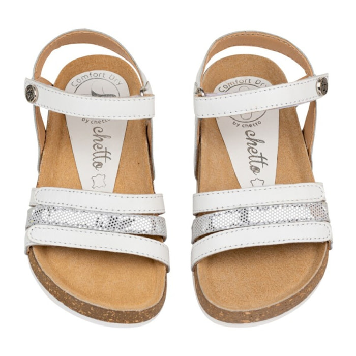 Sandalia Bios Piel  Cabra. Velcro/Tiras