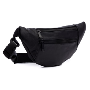 Atripalda marsupio con tre compartimenti in pelle Dollaro.