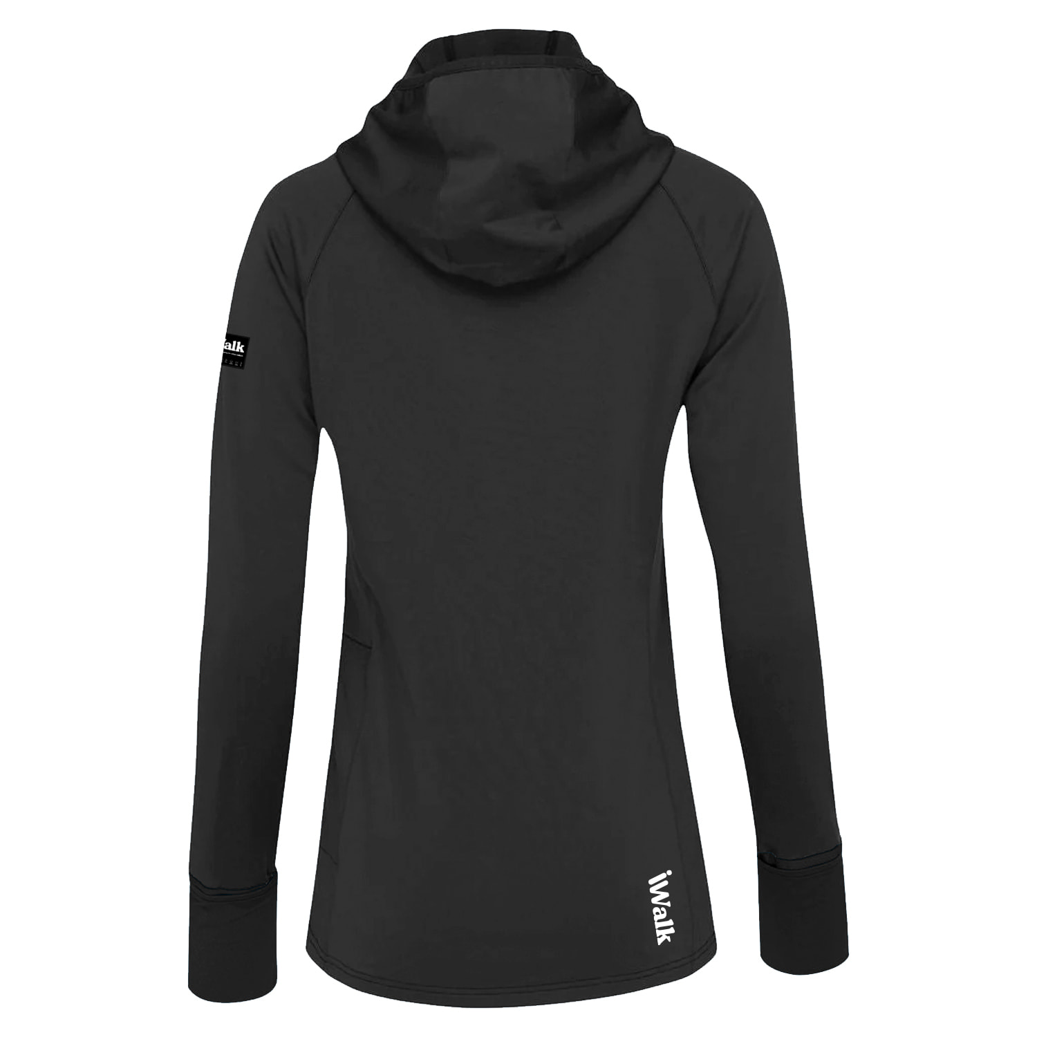 Felpa iwalk EcoRun Tech da donna in nero