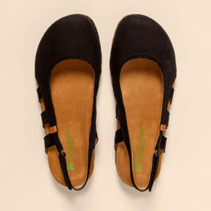 Sandalias N5817 NOBUCK LAVADO BLACK /PANGLAO color Black