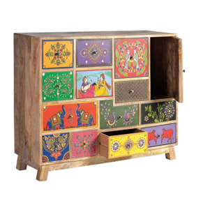 Cómoda - madera de mango - 90x112x35cm