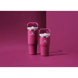 Botella de agua Isotermica Con Pajita - 0,59L - ICEFLOW™ FLIP STRAW 2.0 TUMBLER - Violet Blossom