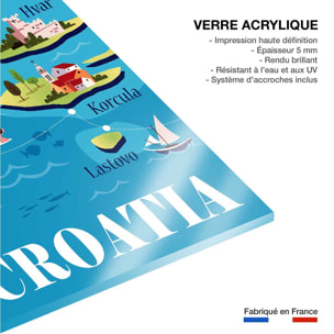 Tableau  les iles de croatie Tableau plexiglas