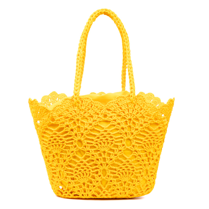 Zelbio bolso de hombro mujer. Fabricado en algodón.