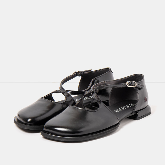 Zapatos 2002 NAPPA SHINNY BLACK / BERGAMO color Black