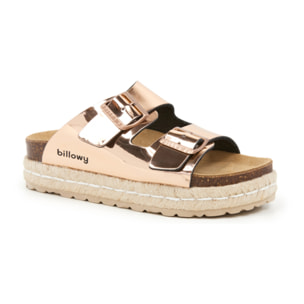 SANDALO CON ZEPPA BILLOWY ROSA