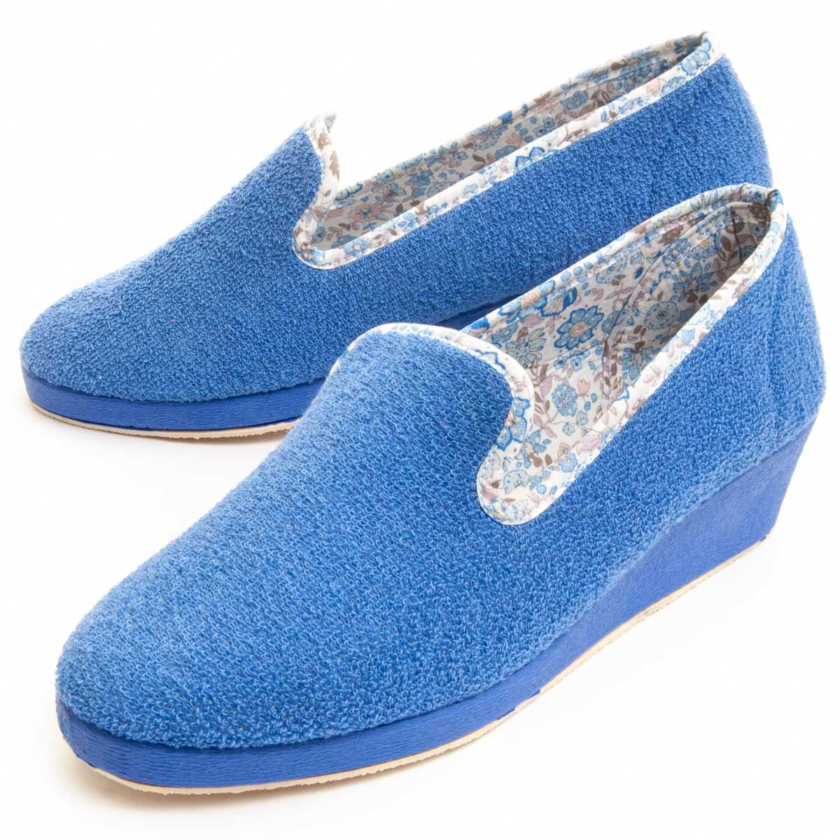 Slippers de Cuña - Azul - Altura: 4 cm