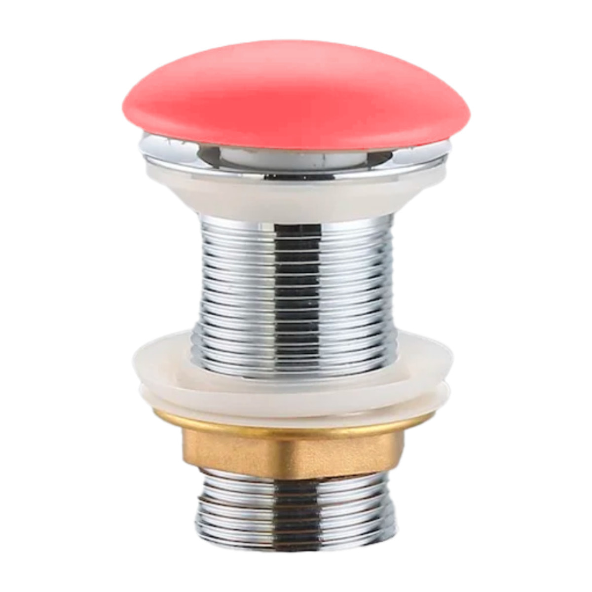 PixL bonde à écoulement libre 5/4 " sans trop plein pour lavabos et vasques, rose mat (CEPXPLUGPM)