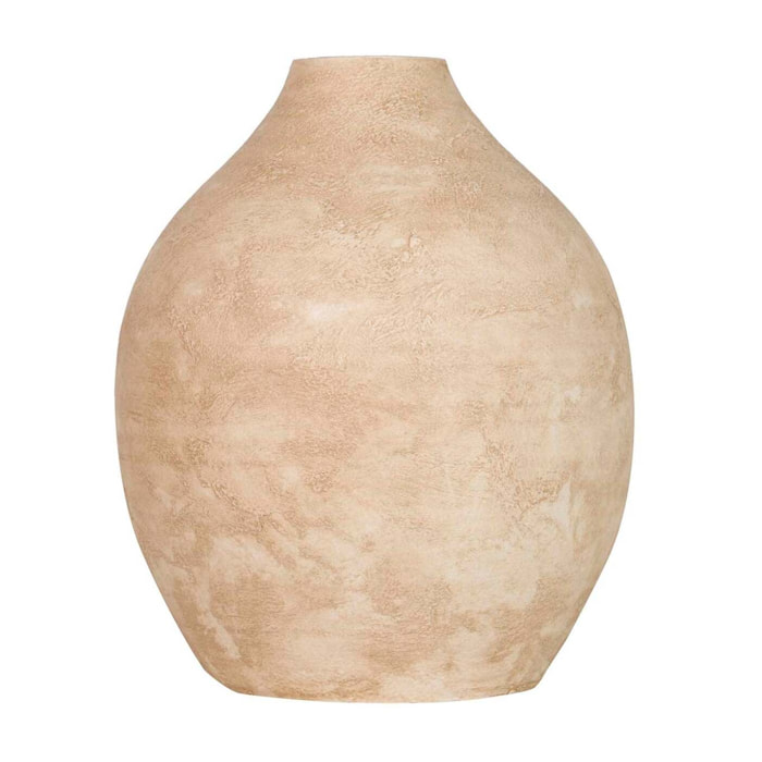 Florero Ceramica Beige 29x29x37 Cm