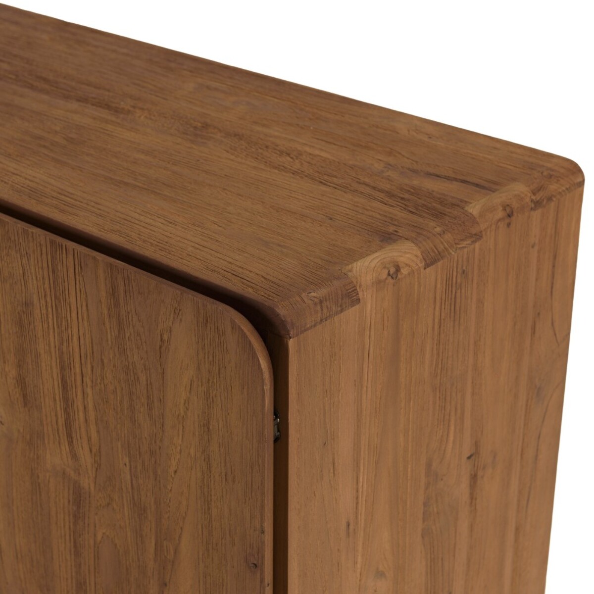 SIXTINE - Buffet 4 portes 200x65cm en bois de teck recyclé