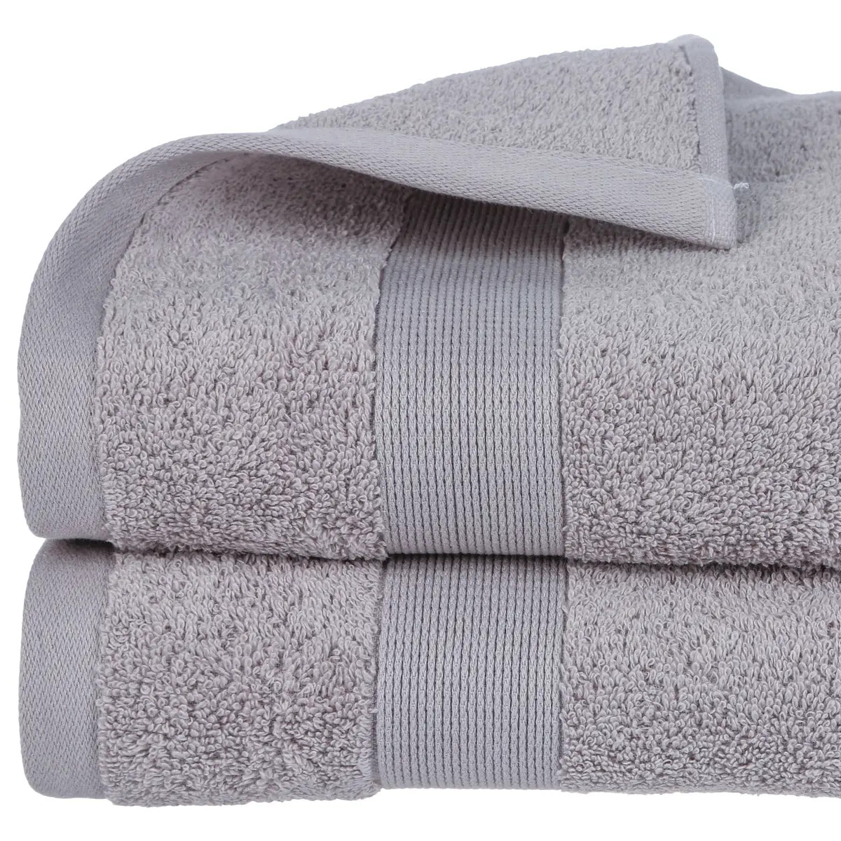 Drap de douche "Essentiel" coton gris taupe 70x130cm