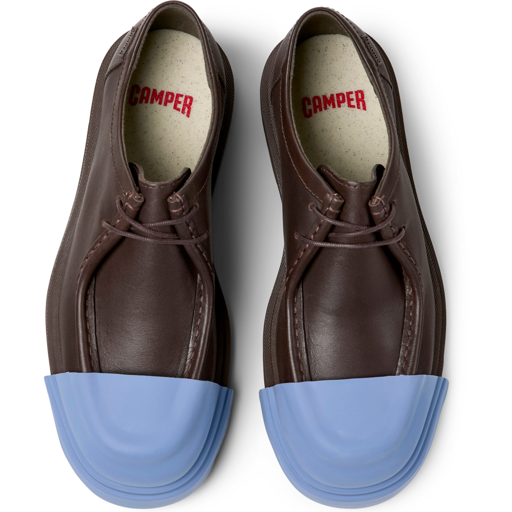 Zapatos de cordones - CAMPER Junction - Marron - Cuero liso