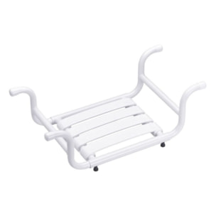 Siège de baignoire PMR PELLET aluminium époxy blanc