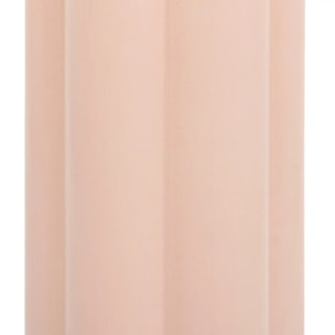 Vase forme fleur céramique H28cm rose clair