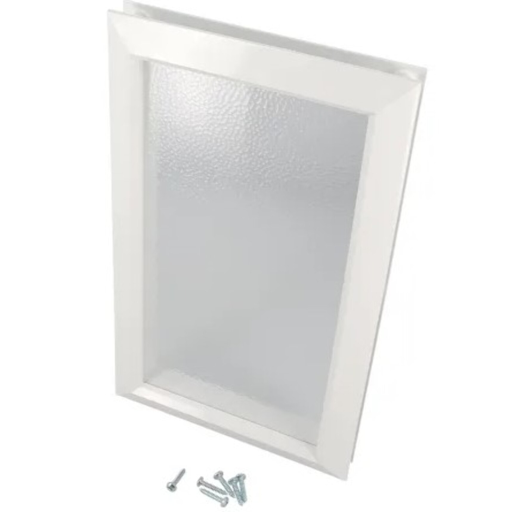 Hublot PVC rectangulaire blanc NICOLL - 380 x 225 mm - 203MI